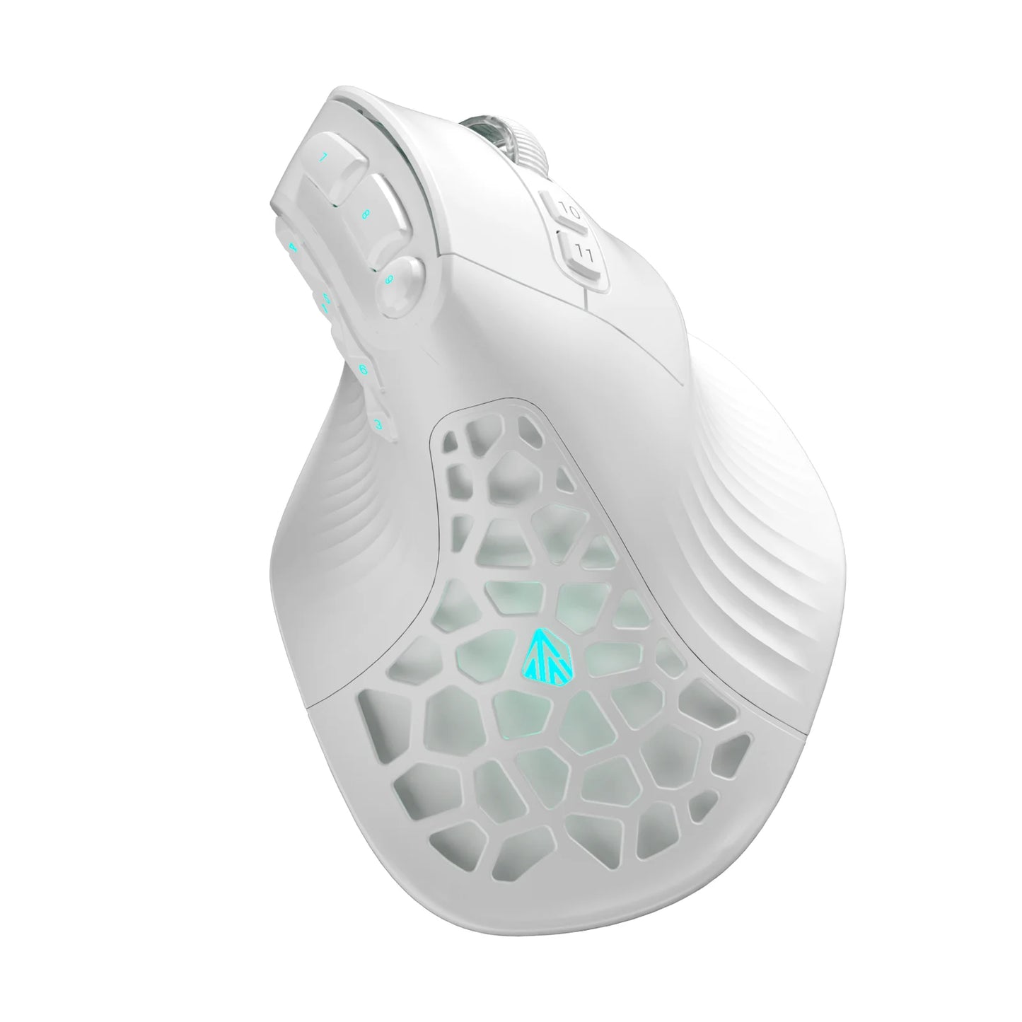 Rato Vertical SOLAKAKA E9 Pro MMO com Sensor PAW3395, Bateria de 1000mAh, Pega Vertical a 45° Ergonómica, Rato Gaming 8K