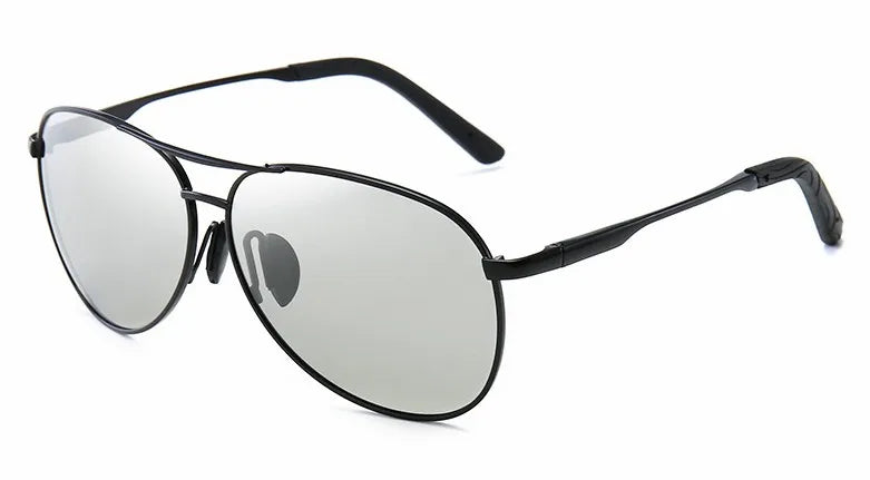 Aviation Metail Frame Polarized Sunglasses Men Color Changing Sun Glasses Pilot Male Day Night Vision Driving