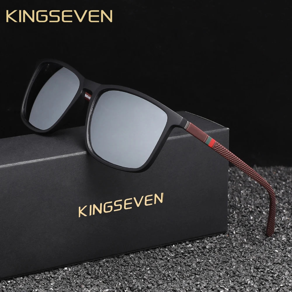 KINGSEVEN Brand Polarized Sunglasses For Men UV400 Protect Eyes Glasses For Holiday Light Weight Fishing Driving Glasses
