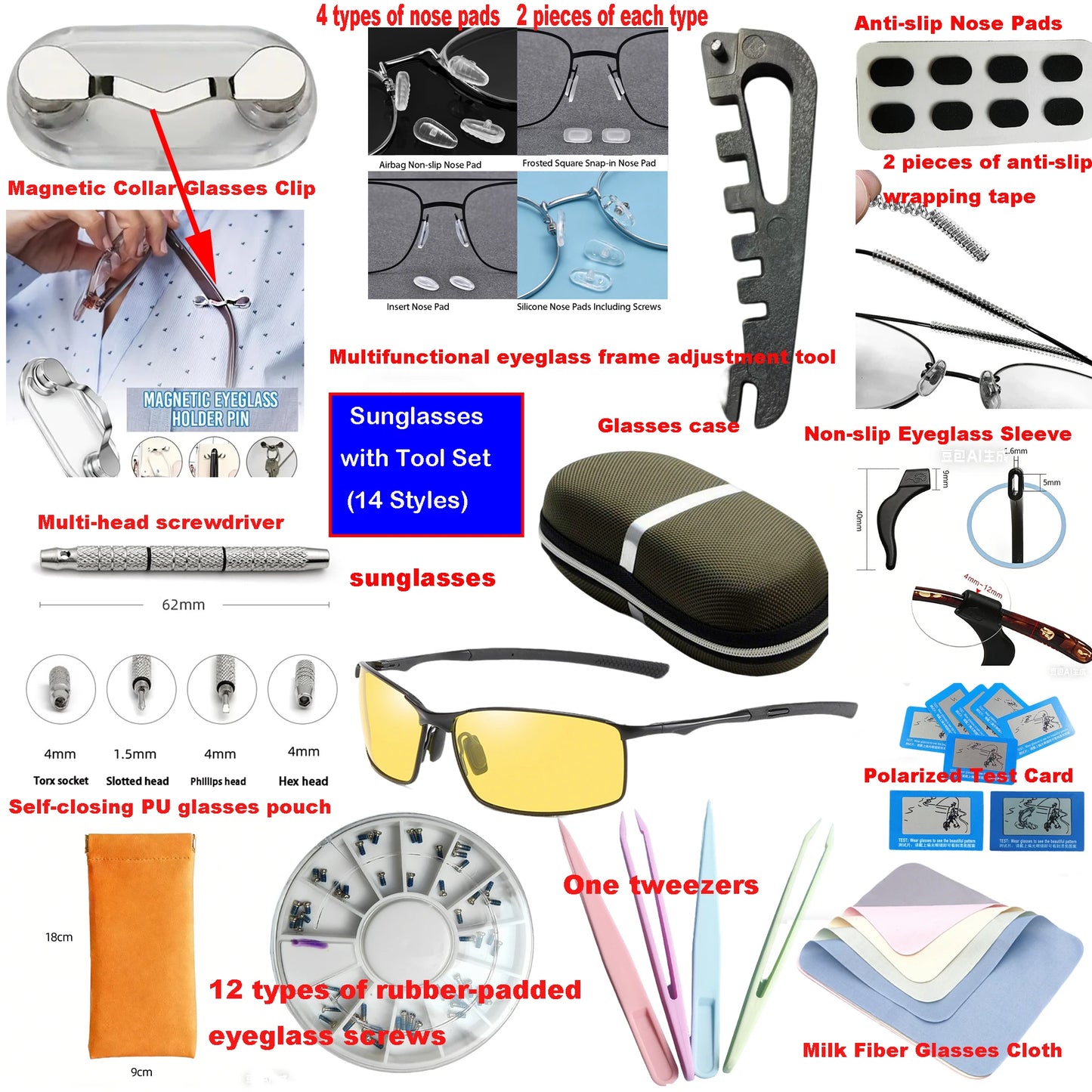 Sunglass Polarized Driving Glasses Color Night-vision Goggles Cycling Road Kask Bicchieri Men Shades Cascos Pesca