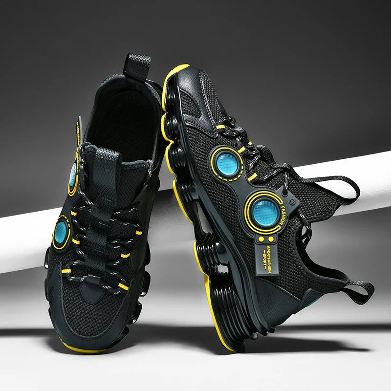 Men's Basketball Shoes Breathable Cushioning Non-Slip Wearable Running Shoes Gym Training Athletic Basketball Sneakers for Men