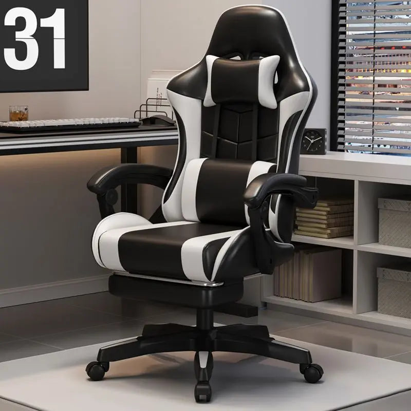 Sedia gaming ergonomica per home office, lunghe sessioni e streamer, regolabile, reclinabile, leggera e resistente