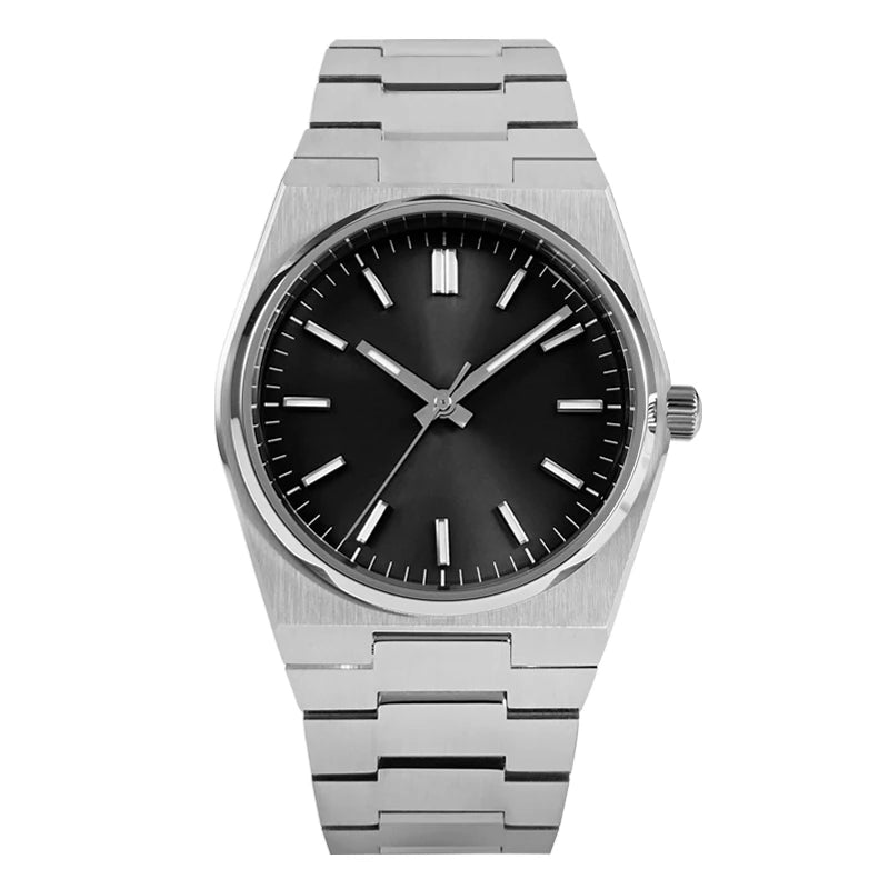 San Martin klassische Herrenuhr 40mm Miyota 9015 Luxus-Dresswatch Automatik-Mechanikuhr mit Schnellwechselarmband SN0023 Reloj