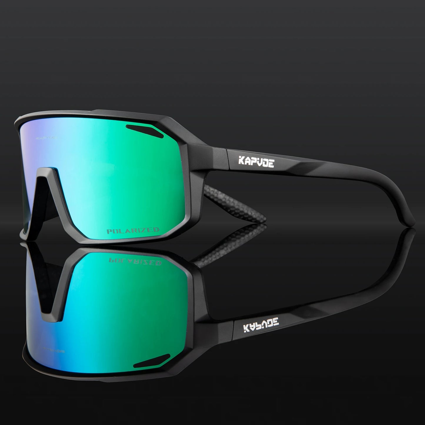 Kapvoe Cycling Glasses Men Cycling Sunglasses MTB UV400 Polarized Built-in Myopia Frame Bicycle Goggles Outdoor Sports Eyewear