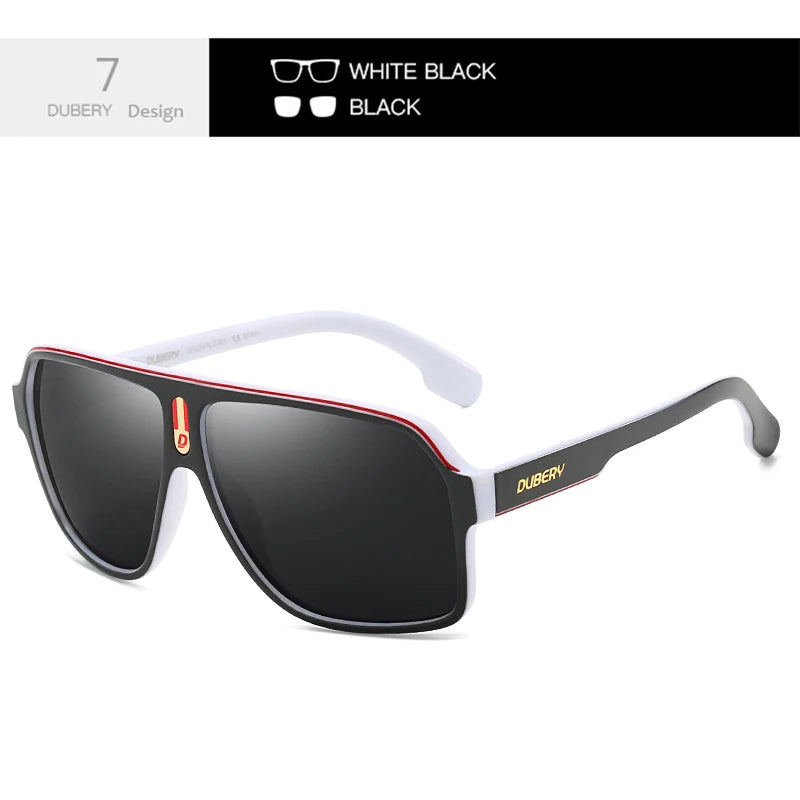 DUBERY Polarized UV400 Protection Sunglasses For Men And Women 7 Colors Model 103