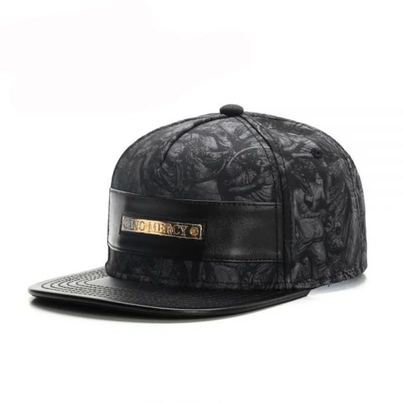 Fashio Brand Leather Cap Baseball Cap for Men Women HipHop Knight Snapback Hat Kpop Adult Outdoor Casual Designer Gorras Hombre
