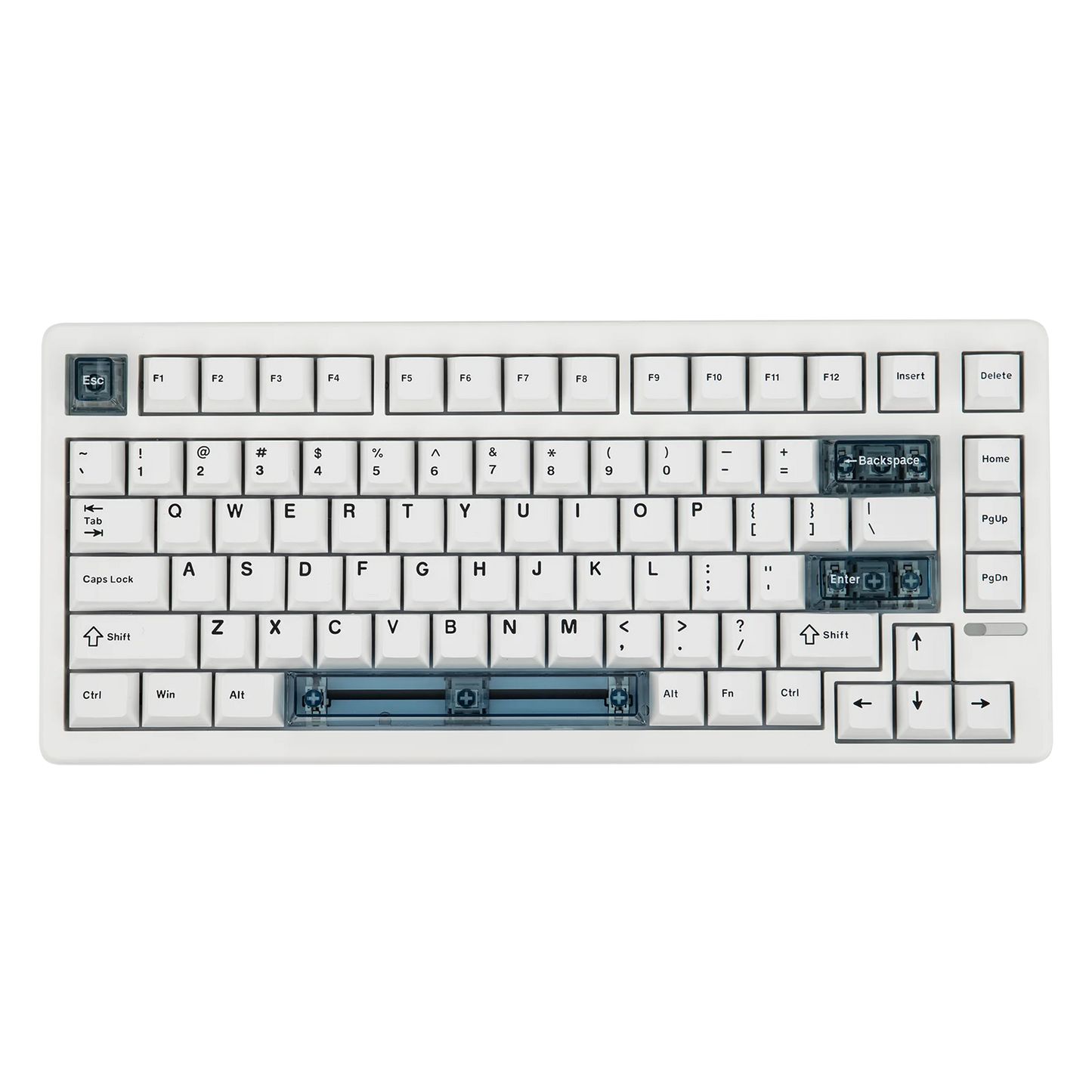 Teclado Mecânico Magnético EPOMAKER HE80 75% Layout US QWERTY Hot-Swap Creamy Gasket com Fio, Efeito Hall, DKS SOCD para PC/Mac