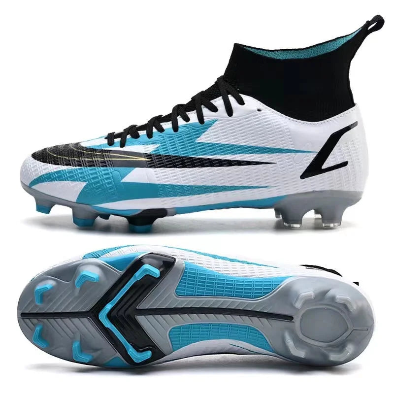 2025 New Long Nail Large Size Football Shoes Teenager Ankle Anti-slip Training Latest Sneakers FG/TF Soccer Shoes