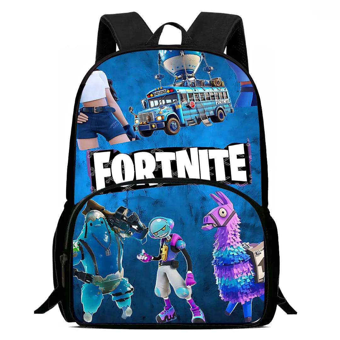 Beliebte FortniteS Gaming-Rucksäcke für Kinder, Jungen und Mädchen – Geburtstagsgeschenk für Schüler, Schulrucksack mit großem Fassungsvermögen, robuster Camping-Rucksack