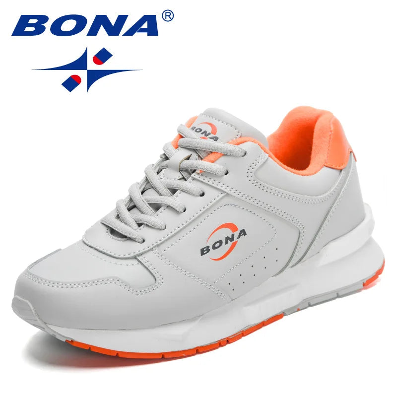 BONA 2023 New Designers Brand Classics Light Sneakers Women Fashion Running Shoes Casual Walking Footwear Ladies Comfort