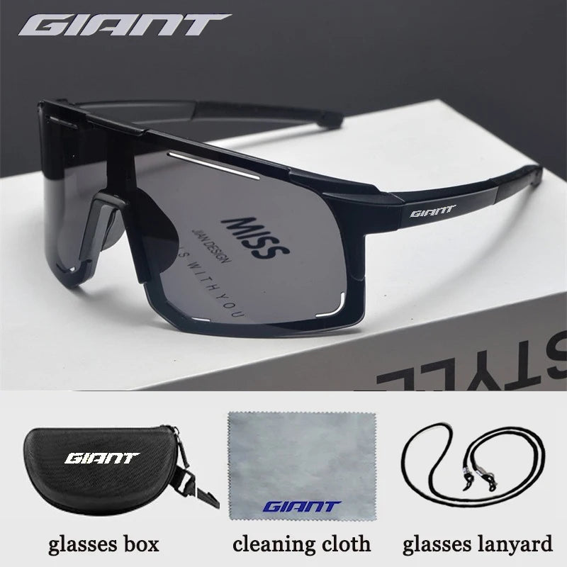 giant long-distance Cycling Glasses super light Men WomenAnti-Fog UV400 Protection MTB Bike Glasses with case