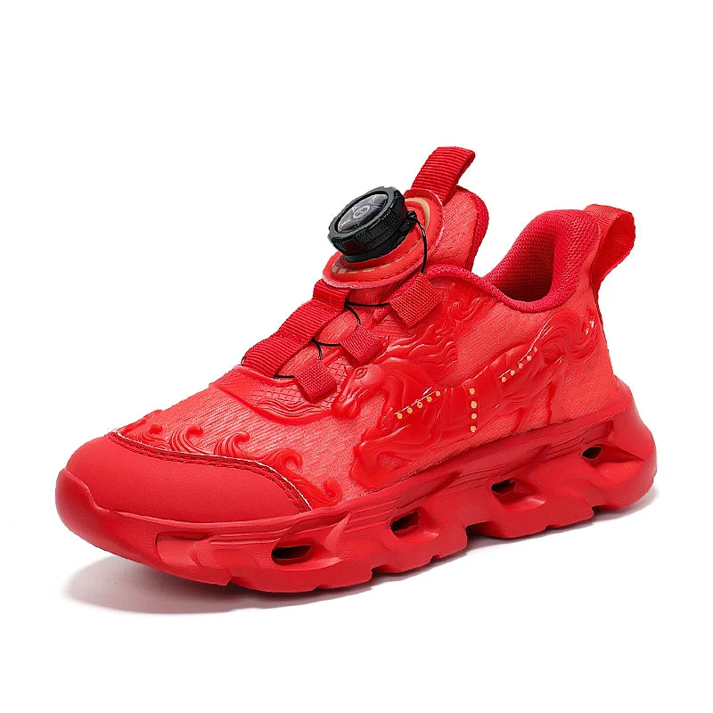Childrens Sports Shoes Fashionable Mesh Campus Student Cushioning Training Shoes New Breathable Non Slip Daily Jogging Shoes