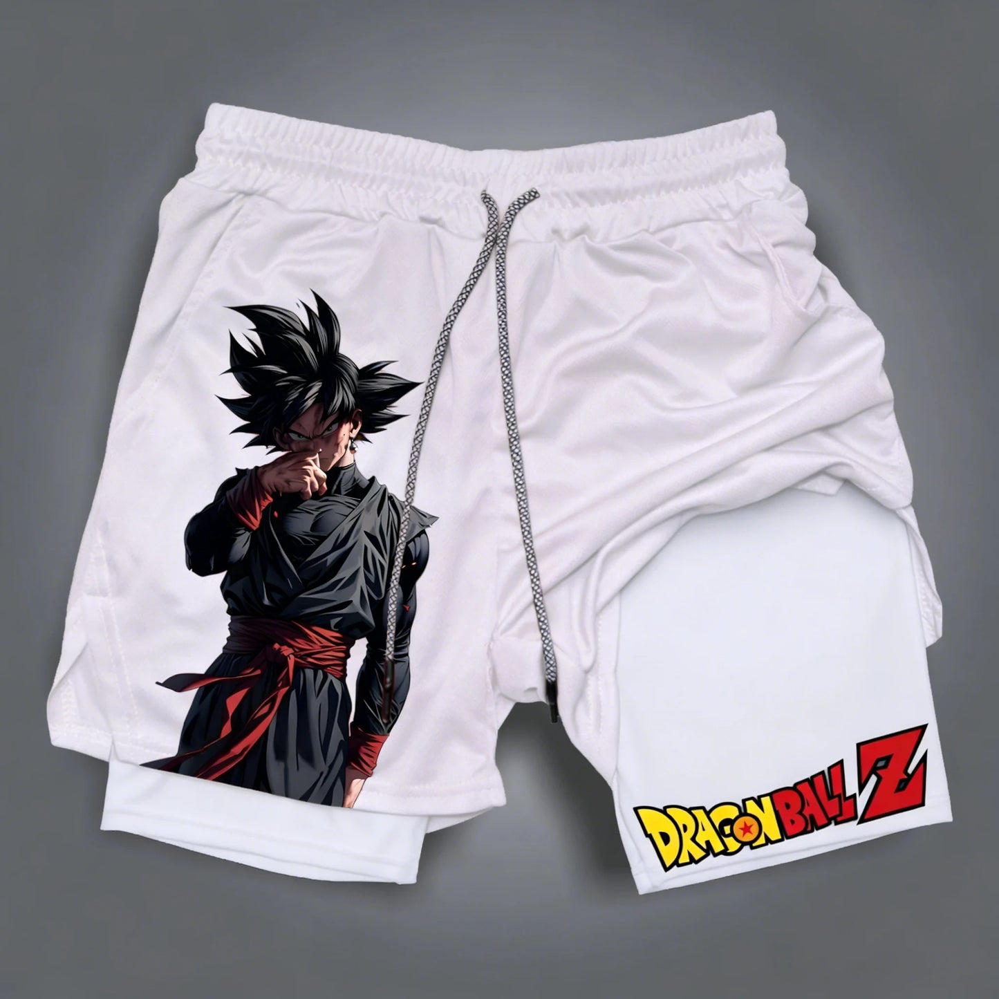 Dragon Ball Summer Son Goku Men's Bot Fitness 2026 Double-Layer Replica Two-Piece Loose-Fit Training Running Shorts Casual Pants