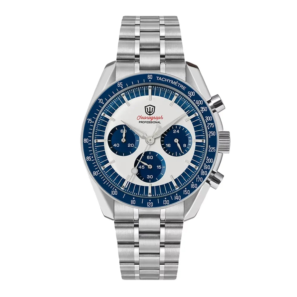 Watchdives New Wd1863 Quarz-Herrenuhr VK63 Chronograph Bubble-Saphirglas Wasserdicht 39Mm Stahl Top-Marke Luxus-Business-Uhr