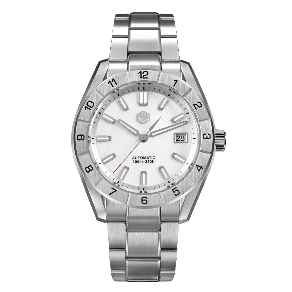 San Martin New 42mm Peacock Gemstone Dial NH35 Luxury Men Watch Automatic Mechanical Sapphire 100M Waterproof Luminous SN0130