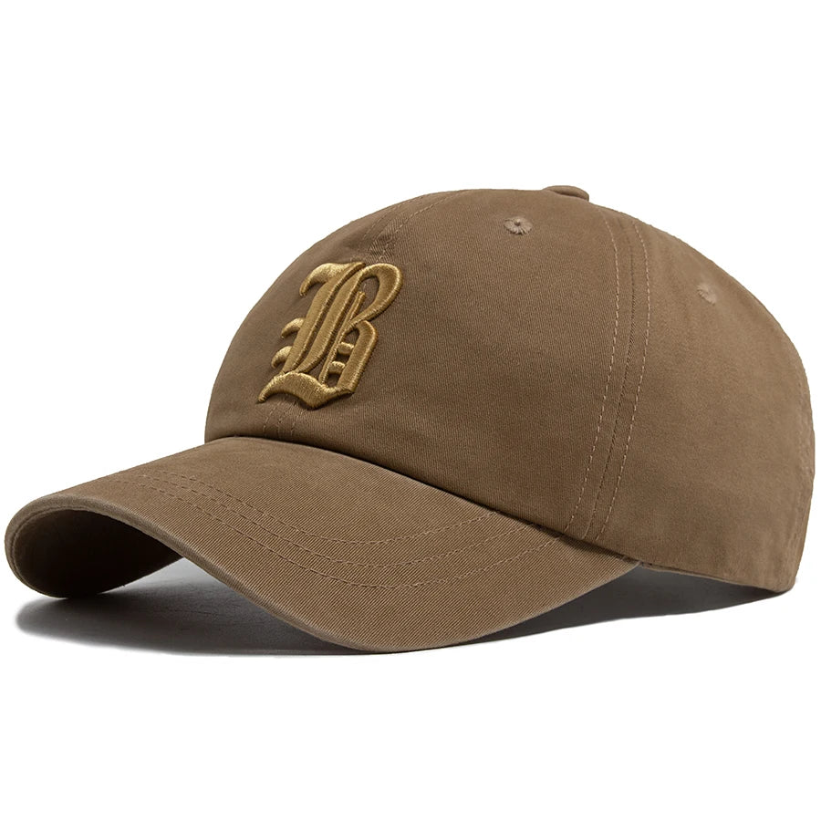 Summer Fashion Men's Baseball Cap Letter Embroidered Cotton Trucker Hat Casual Outdoor Soft Top Visor Cap Women Baseball Caps