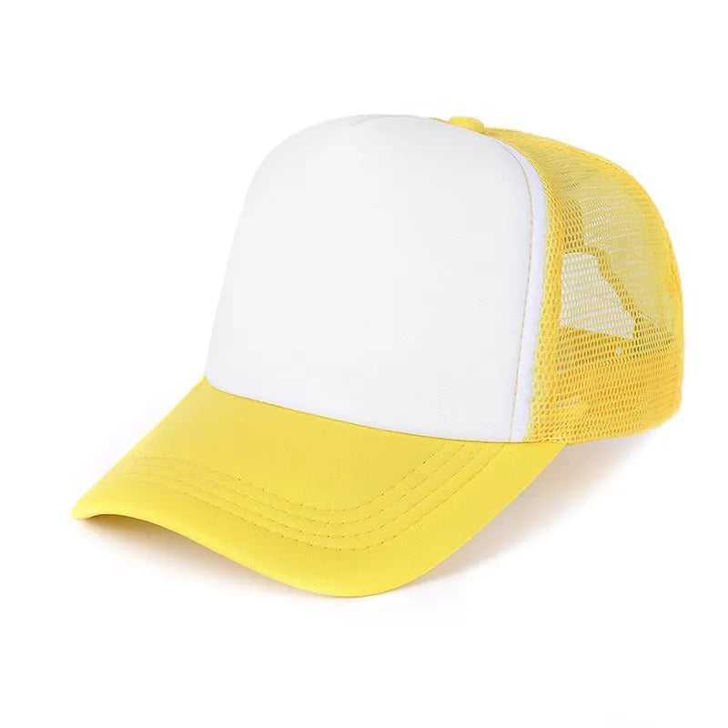 Customized Logo Mesh Baseball Caps Men Women 5 Panel Cheaper Trucker Hats Sports Team Snapback Caps Summer Sun Dad Hat Gorras