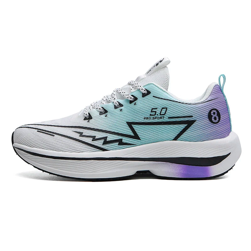 Brand Men's Carbon Plate Running Shoes Soft Cushion Shock Absorbing Sports Shoes Unisex Sneakers Light Anti-Slip Training Shoes