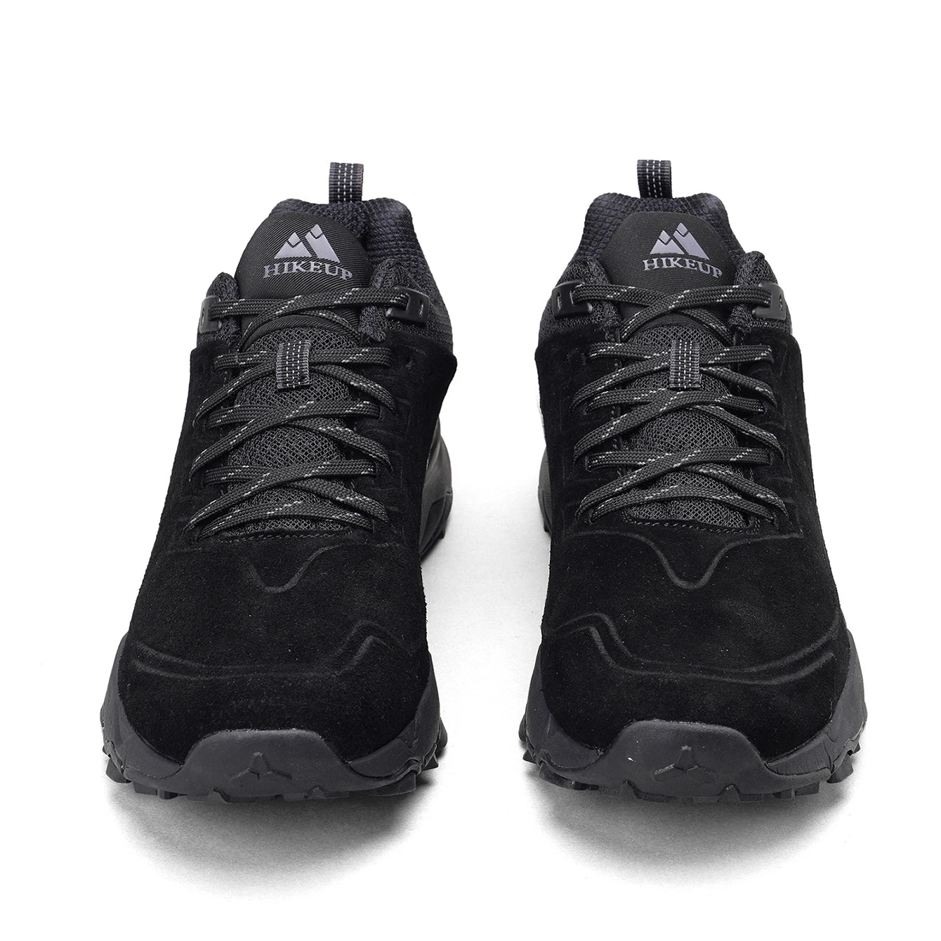 HIKEUP Latest Men's Hiking Shoes, Wear-Resistant Non-Slip Outdoor Sneakers, Rock Climbing Trekking Hunting Men Sports Suede Leather