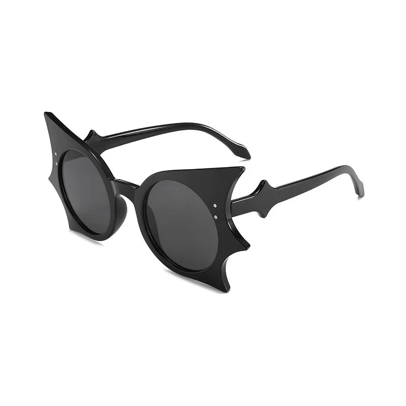 1-36Pcs Bat Sunglasses Black Retro Punk Hip Hop Style Sunglasses for Halloween Everyday Life Party Fashion role play decoration