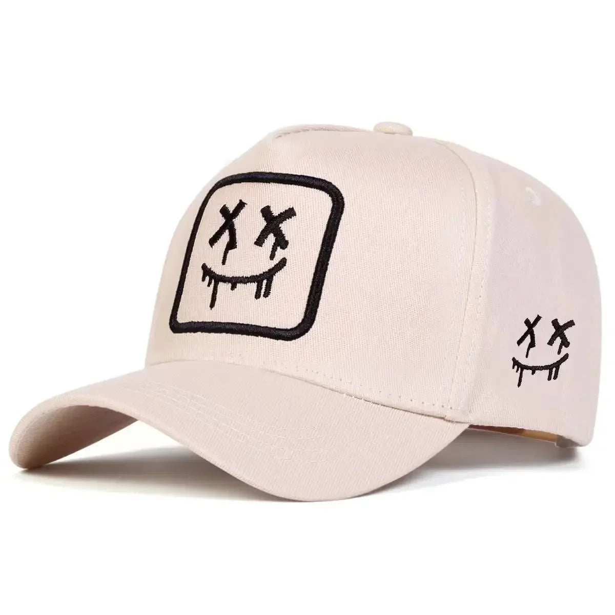 Unisex XX Smiling Face Embroidery Baseball Caps Spring Autumn Outdoor Adjustable Casual Hats Sunscreen Hat Sports Cap