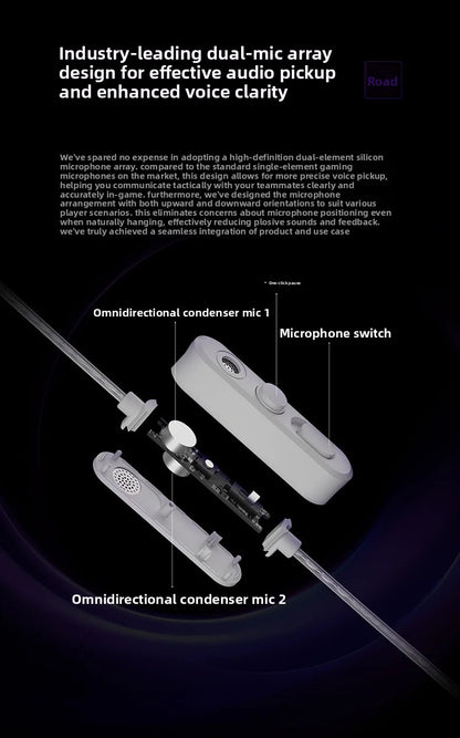KZ Phantom HiFi Gaming Earphones – Professional Wired In-Ear Gaming Headphones with Custom Tuning Switch, DSP Sound Card, High-Fidelity Audio & Competitive Gaming Sound