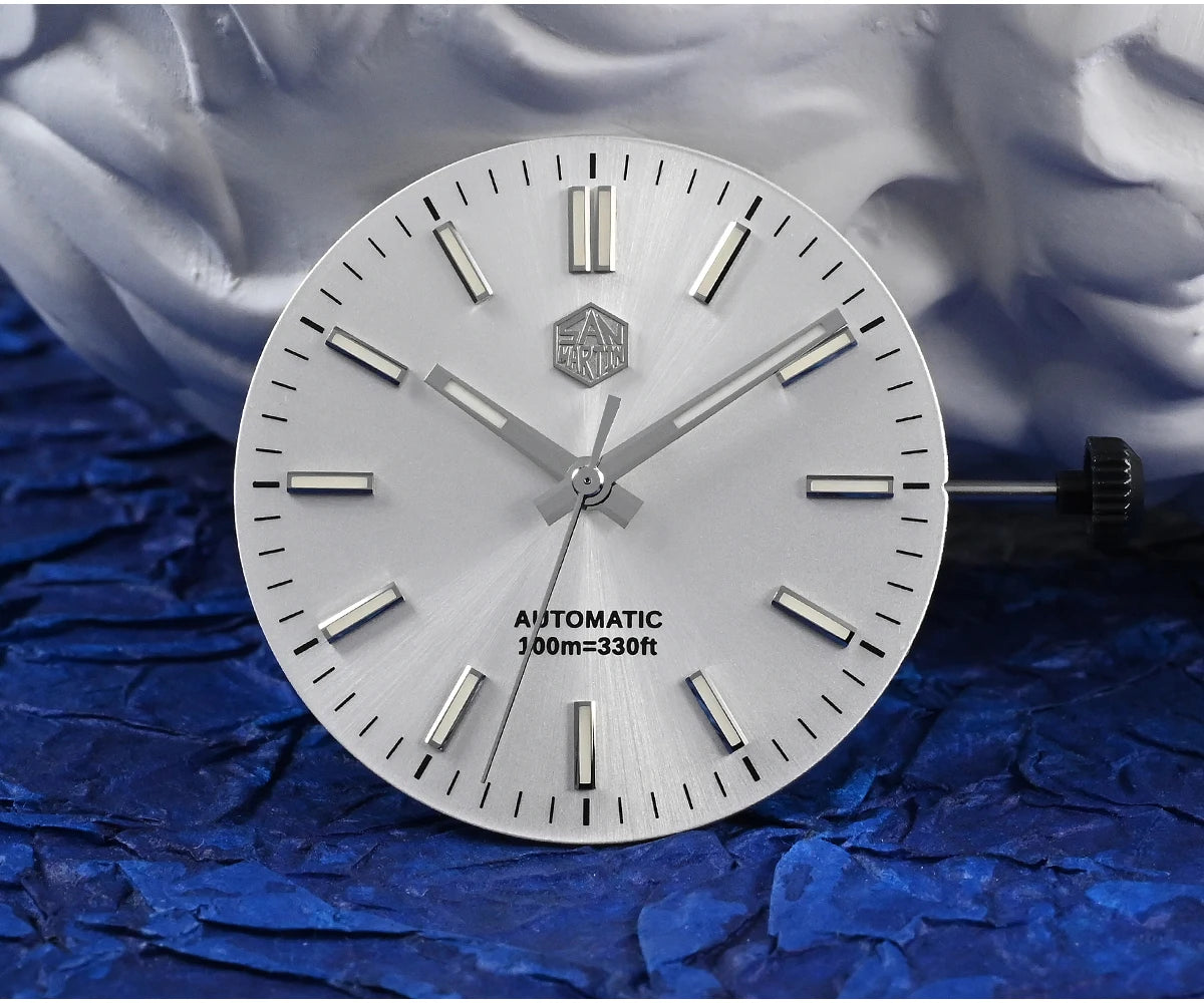 San Martin klassische Herrenuhr 40mm Miyota 9015 Luxus-Dresswatch Automatik-Mechanikuhr mit Schnellwechselarmband SN0023 Reloj