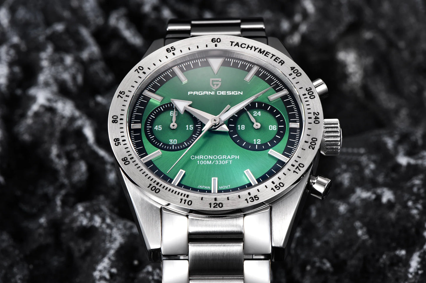 PAGANI DESIGN New 2026 Retro Luminous Moon Watch men Quartz speed Sport Chronograph AR Sapphire mirror VK64 Steel Men's Watches