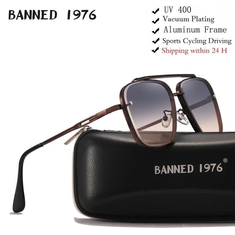 Polarized Gothic Steampunk Sunglasses Men Women Fashion Brand Designer Vintage Round Shades Metal Frame Sun Glasses Oculos