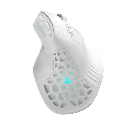 Rato Vertical SOLAKAKA E9 Pro MMO com Sensor PAW3395, Bateria de 1000mAh, Pega Vertical a 45° Ergonómica, Rato Gaming 8K