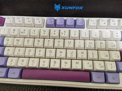 Teclado Gaming K81 com 81 Teclas, Layout 80%, Espanhol, Russo, Coreano e Árabe, USB com Fio, Luz RGB, Botão de Volume, Ergonómico