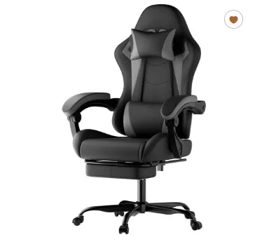 Gaming Chair Ergonomic Gaming Chair with Lumbar Cushion and Headrest, Gamer Chair Height Adjustable, PC Chair for Adults