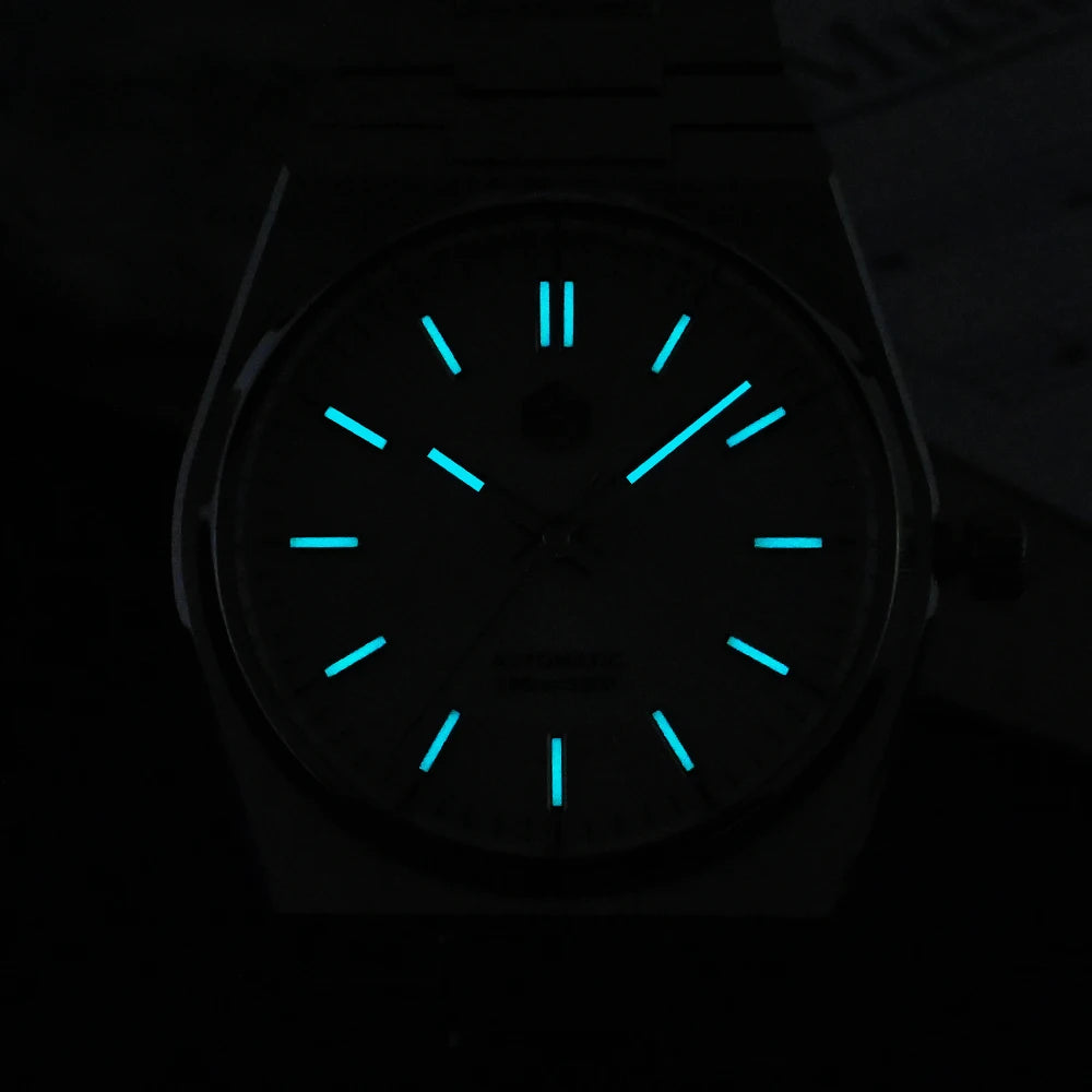 San Martin klassische Herrenuhr 40mm Miyota 9015 Luxus-Dresswatch Automatik-Mechanikuhr mit Schnellwechselarmband SN0023 Reloj