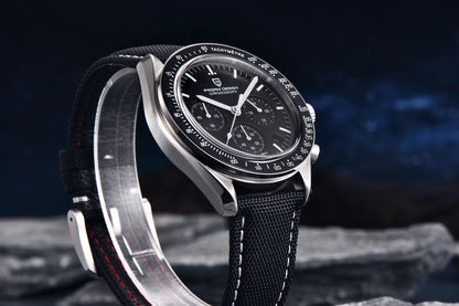 PAGANI DESIGN Planetary Series Saturn Light Tan  Quartz Watch Men Speed Chronograph AR Sapphire crystal Wristwatch Men 2026 New