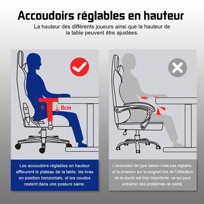 Hiazurm Office chair, Gaming chair for adults with adjustable backrest and armrests, Gaming chair with 3D wing contour design, Ergonomic office chair with S-shaped back support, Gaming chair with one-piece steel frame