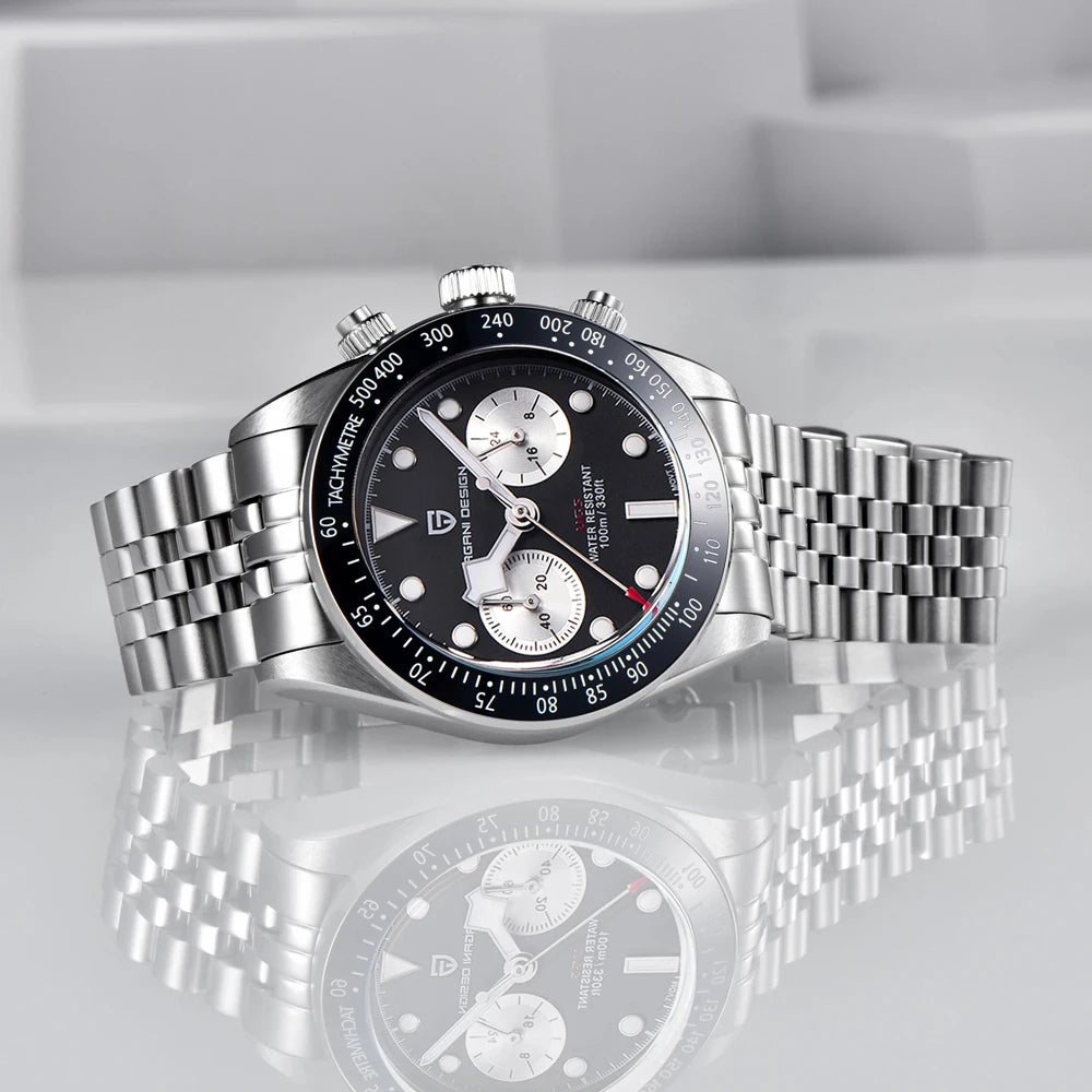 2026 New PAGANI Panda DESIGN Men's Watch Luxury Quartz Speed Sports Chronograph Watch Men AR Sapphire Luminous water lock
