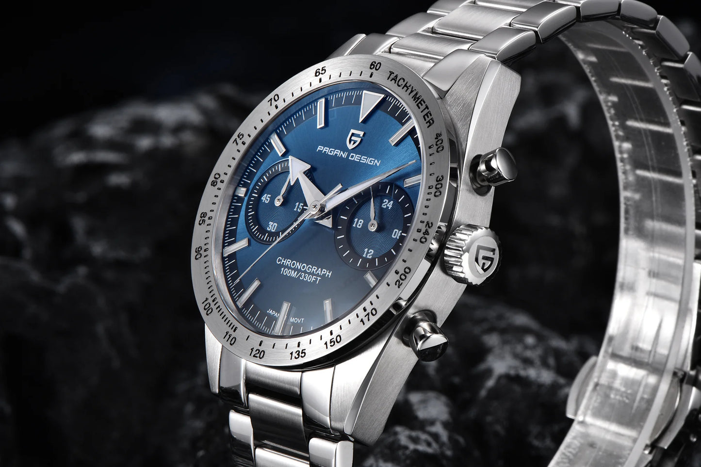 PAGANI DESIGN New 2026 Retro Luminous Moon Watch men Quartz speed Sport Chronograph AR Sapphire mirror VK64 Steel Men's Watches