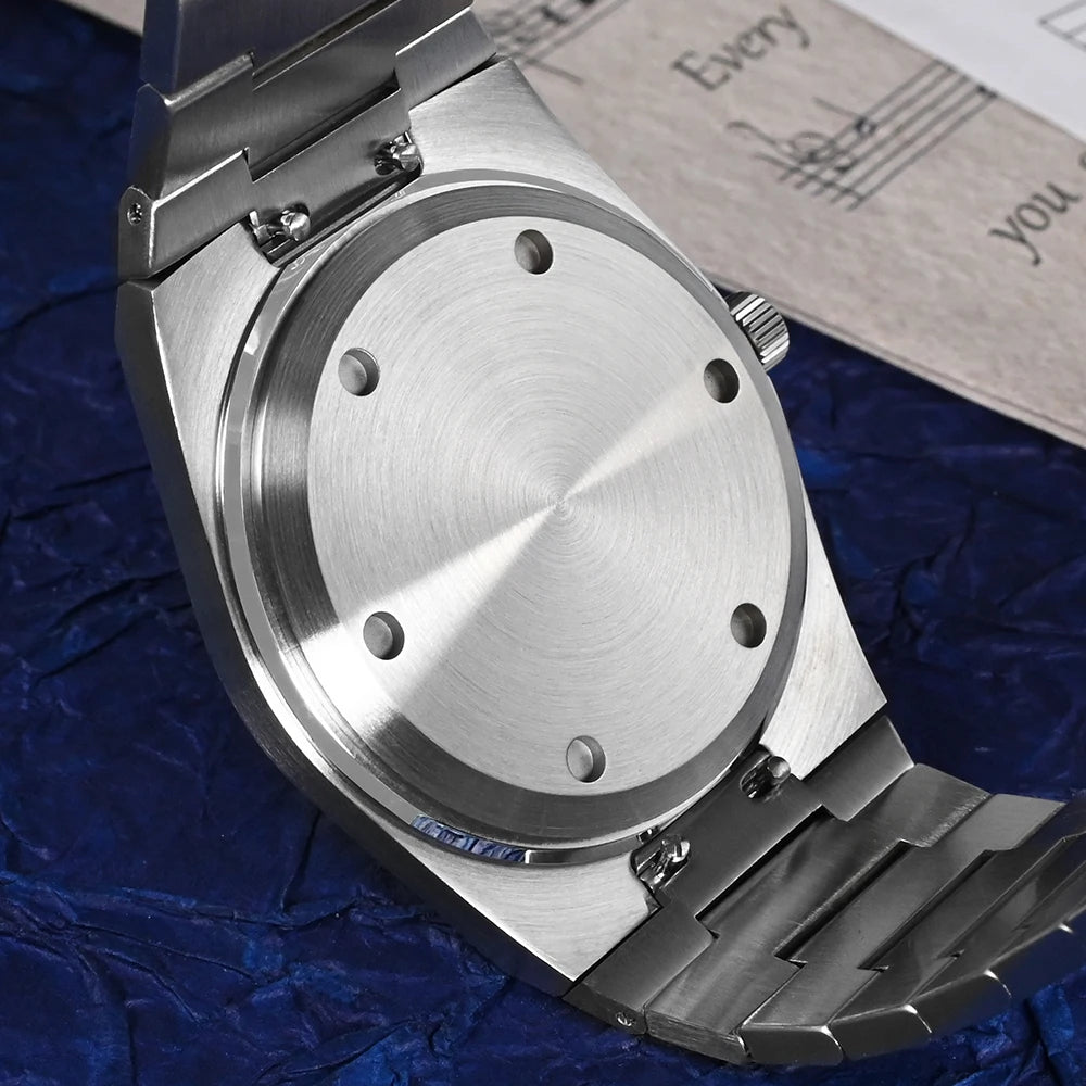 San Martin klassische Herrenuhr 40mm Miyota 9015 Luxus-Dresswatch Automatik-Mechanikuhr mit Schnellwechselarmband SN0023 Reloj