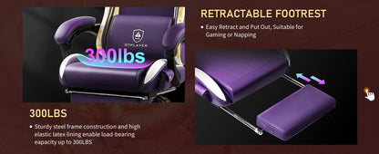 GTPLAYER Gaming chair Gamer chair with Bluetooth Speakers and Footrest Dragon Series Office Chair Ergonomic Gaming chair