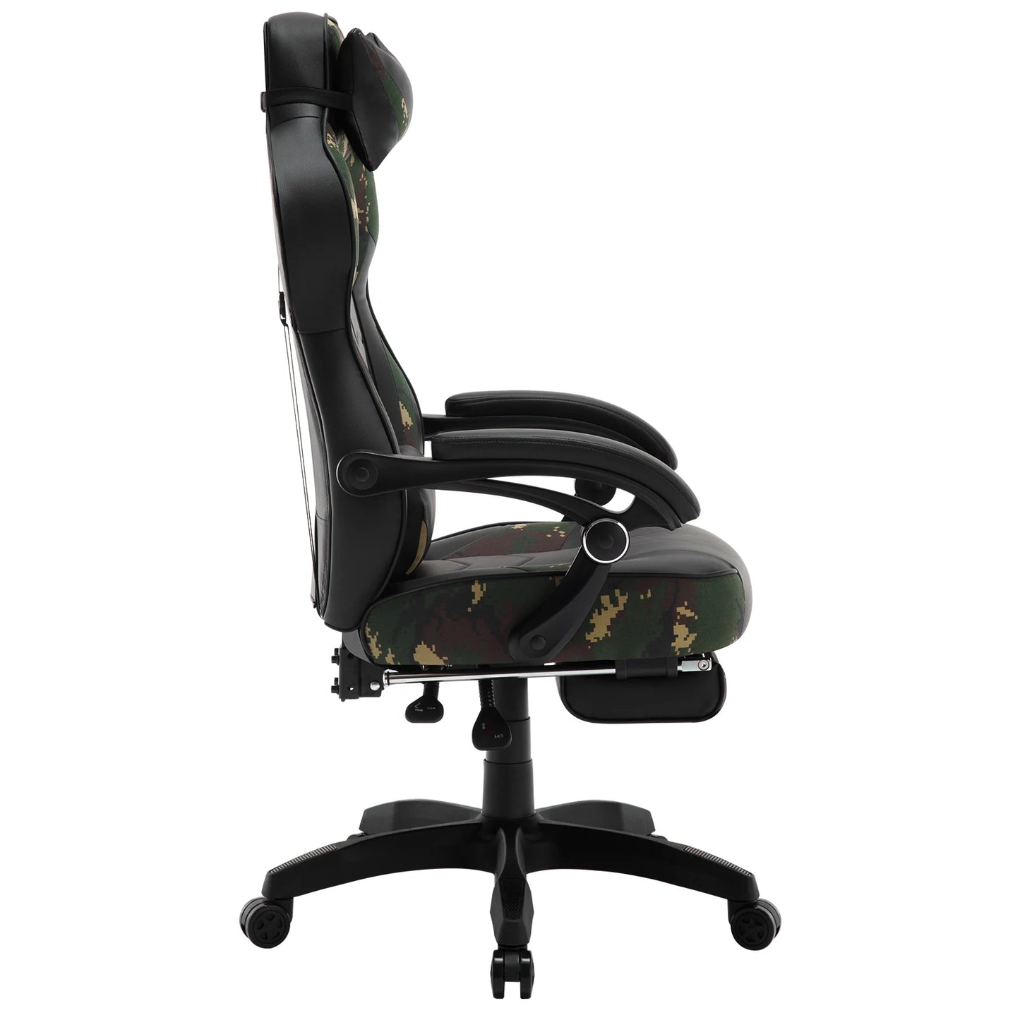 WOLTU Swivel  Gaming Racing Chair Desk Office Computer Chair Sports Seat with Headrest Lumbar Cushion Footrest Gamer Chair