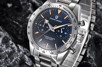 PAGANI DESIGN New 2026 Retro Luminous Moon Watch men Quartz speed Sport Chronograph AR Sapphire mirror VK64 Steel Men's Watches