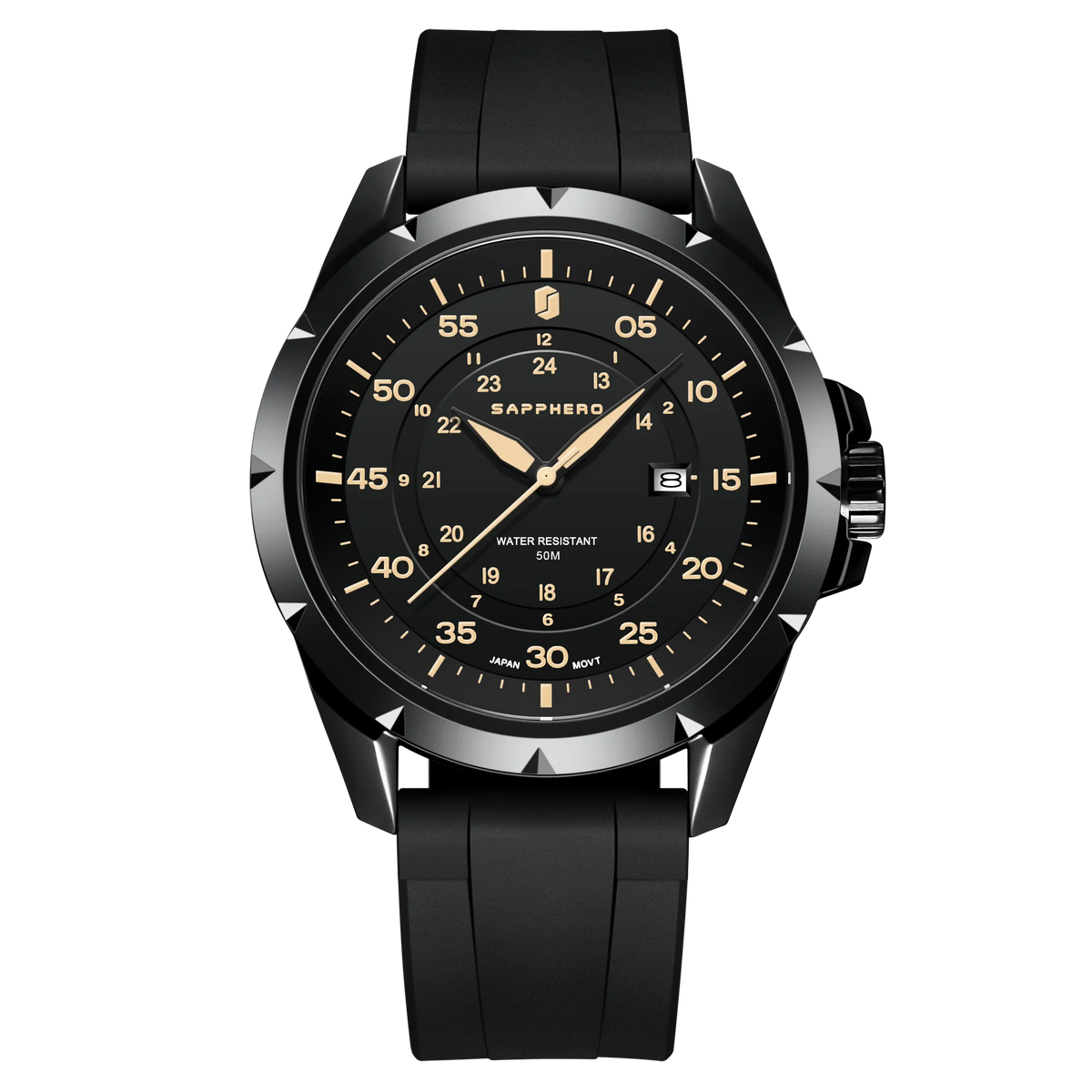 SAPPHERO Herrenuhr – Luxuriöse Quarzuhr, wasserdicht bis 50 m, ausgestattet mit einem importierten Uhrwerk und einem Edelstahlgehäuse – Eine ideale Geschenkidee für Herren.