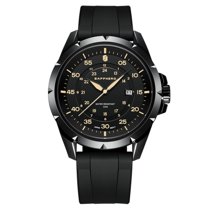 SAPPHERO Herrenuhr – Luxuriöse Quarzuhr, wasserdicht bis 50 m, ausgestattet mit einem importierten Uhrwerk und einem Edelstahlgehäuse – Eine ideale Geschenkidee für Herren.