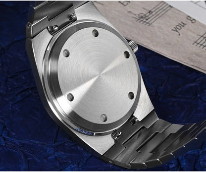 San Martin klassische Herrenuhr 40mm Miyota 9015 Luxus-Dresswatch Automatik-Mechanikuhr mit Schnellwechselarmband SN0023 Reloj