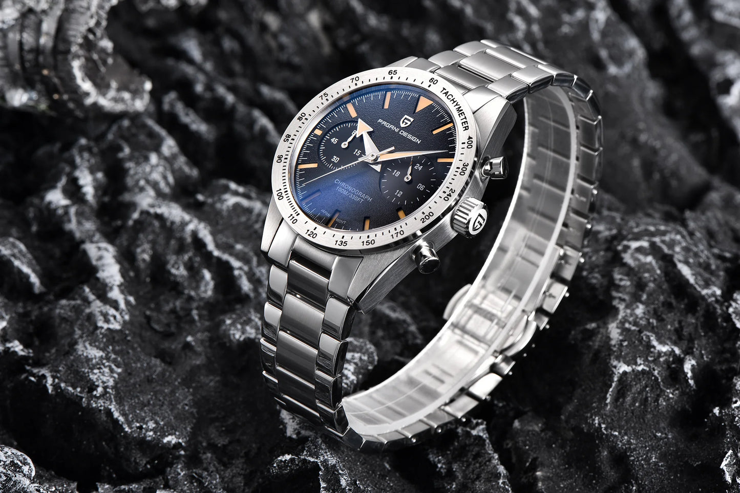 PAGANI DESIGN New 2026 Retro Luminous Moon Watch men Quartz speed Sport Chronograph AR Sapphire mirror VK64 Steel Men's Watches