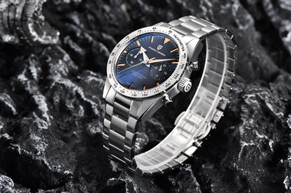 PAGANI DESIGN New 2026 Retro Luminous Moon Watch men Quartz speed Sport Chronograph AR Sapphire mirror VK64 Steel Men's Watches