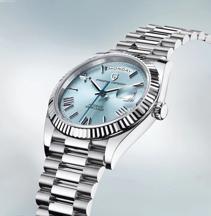 PAGANI DESIGN Men's Watches Green Luxury Automatic Watch For Men ST16 Mechanical Wristwatch Men For 2025 New Stainless Steel