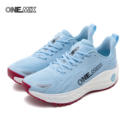 O-Resilio Running Shoes Men Cushion Stability Outdoor Sports Casual Mesh  Lace-up Lightweight Gym Jogging Sneakers