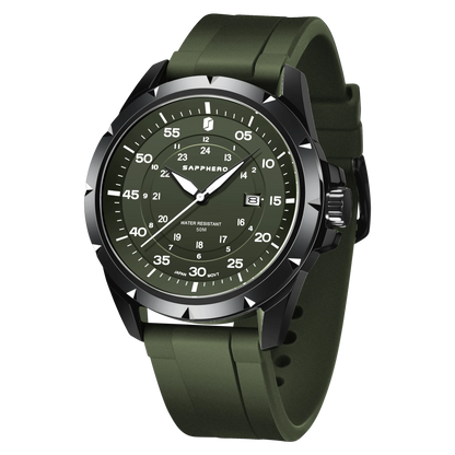 SAPPHERO Herrenuhr – Luxuriöse Quarzuhr, wasserdicht bis 50 m, ausgestattet mit einem importierten Uhrwerk und einem Edelstahlgehäuse – Eine ideale Geschenkidee für Herren.