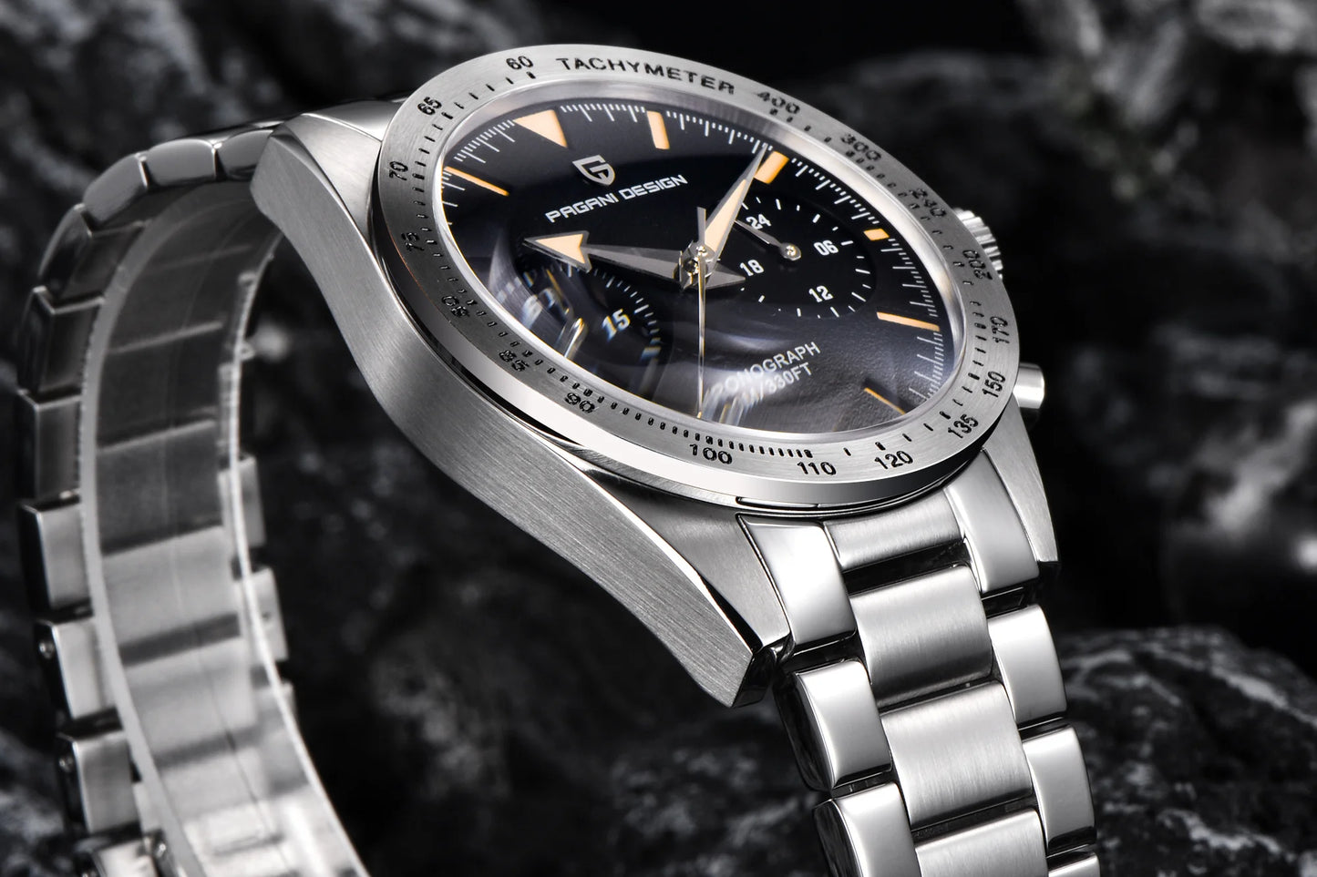 PAGANI DESIGN New 2026 Retro Luminous Moon Watch men Quartz speed Sport Chronograph AR Sapphire mirror VK64 Steel Men's Watches